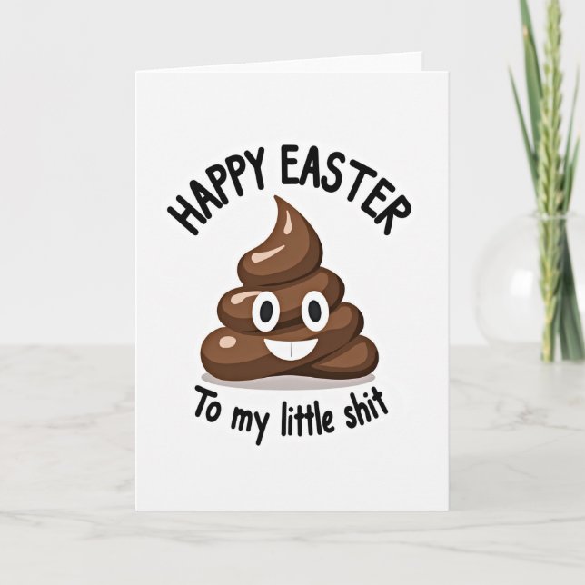 Chocolate Swirl Easter Card Kort (Framsida)