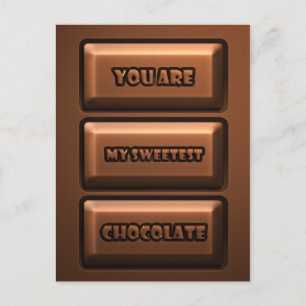Chocolate Tablet Vykort