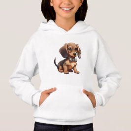 Chocolate & Tan Dachshund Hoodie T Shirt
