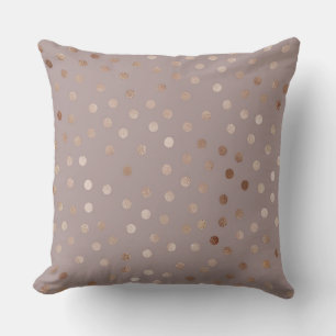 Chocolate Taupe/ Polka Dot Hope Rises Pillow Kudde