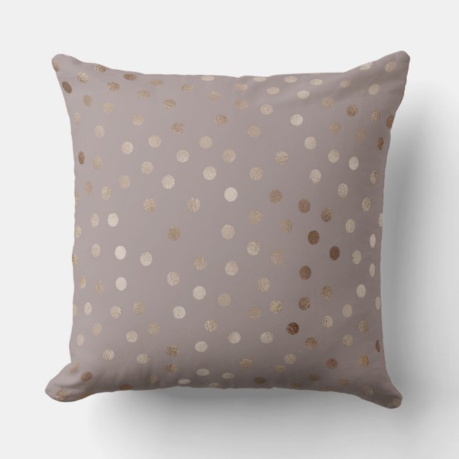 Chocolate Taupe/ Polka Dot Hope Rises Pillow Kudde (Framsida)