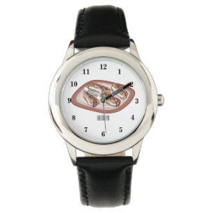 Chocolate-tecknad illustration armbandsur