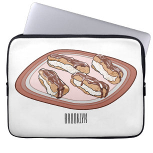 Chocolate-tecknad illustration laptop fodral