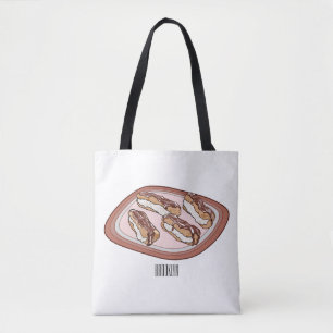 Chocolate-tecknad illustration tygkasse