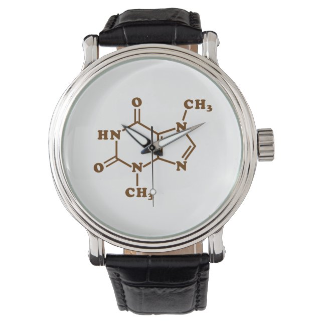 Chocolate Theobromine Molecular Chemical Formula Armbandsur (Framsida)