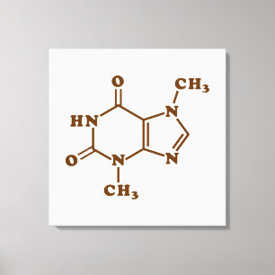 Chocolate Theobromine Molecular Chemical Formula Canvastryck