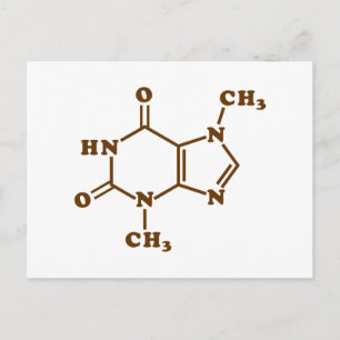 Chocolate Theobromine Molecular Chemical Formula Vykort