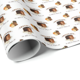 Chocolate Time Mönster Presentpapper
