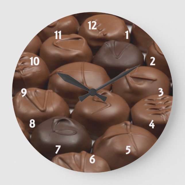 Chocolate Truffle Clock Stor Klocka (Framsida)