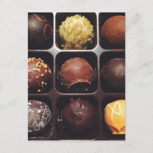 Chocolate Truffle Photo Vykort