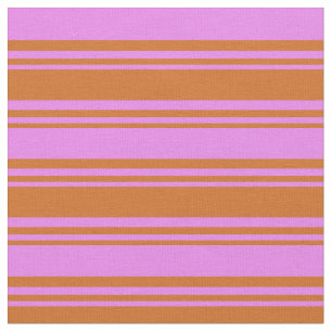 Chocolate & Violet Färgad Led Mönster Tyg