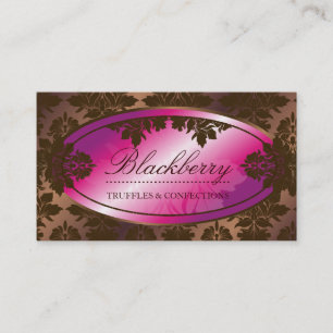 ChocolateTruffle för björnbär 311-Sweet damast Visitkort