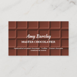 Chocolatier Anpassningsbar QR Visitkort