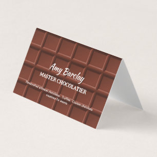 Chocolatier Anpassningsbar QR Visitkort
