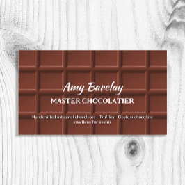 🍫 Chocolatier Anpassningsbar Visitkort