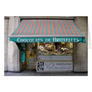 Chocolatier Bryssel, Belgien Hälsningskort
