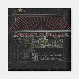 Chocolatier Bryssel, Belgien Magnet