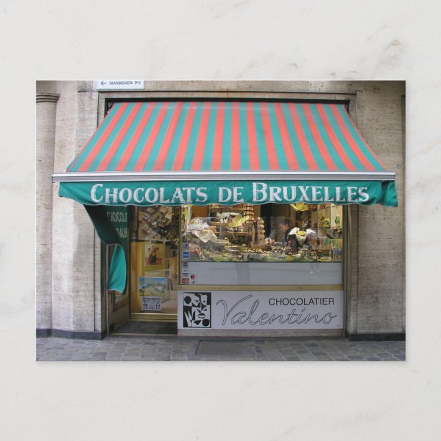 Chocolatier, Bryssel, Belgien Vykort (Framsida)