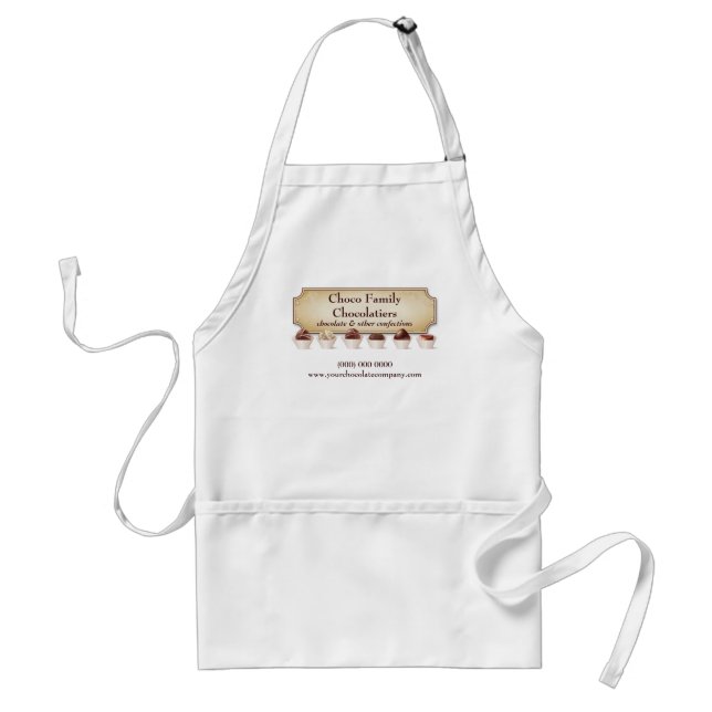 Chocolatier Business Apron Förkläde (Framsidan)