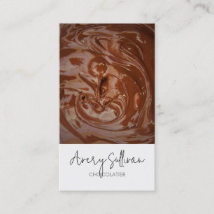 Chocolatier Chef Baker-Affärskort Visitkort