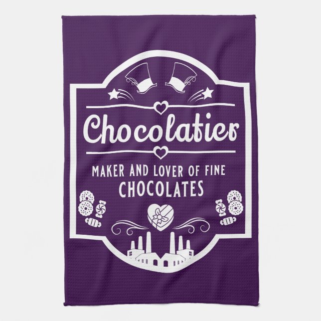 Chocolatier Maker Kökshandduk (Vertikal)