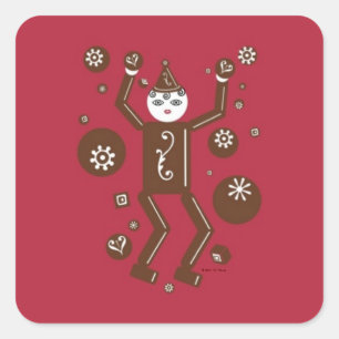 Chocolatto Stickers © 2011 M. Martz Fyrkantigt Klistermärke