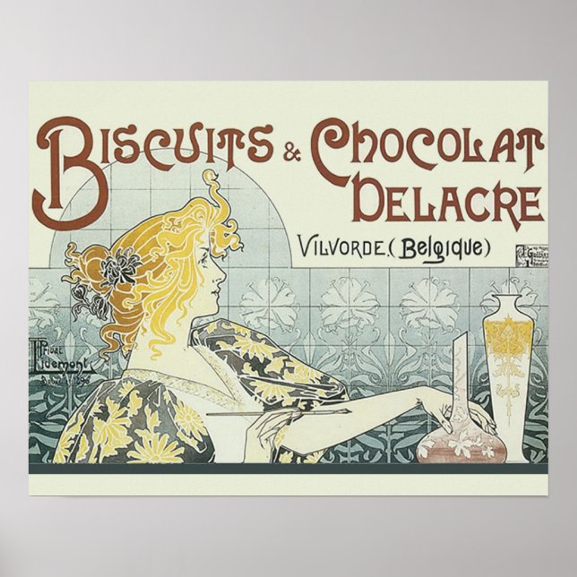 Chocoloate Art Nouveau Poster (Framsidan)