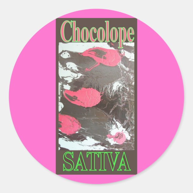 CHOCOLOPE SATIVA RUNT KLISTERMÄRKE (Framsida)