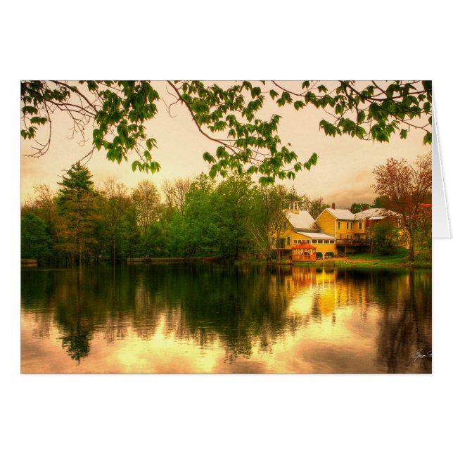 Chocorua Pond Card Hälsningskort (Framsidan Horizontal)