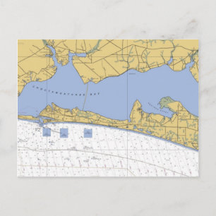 Chocta-bukten, FL Nautical Chart Vykort