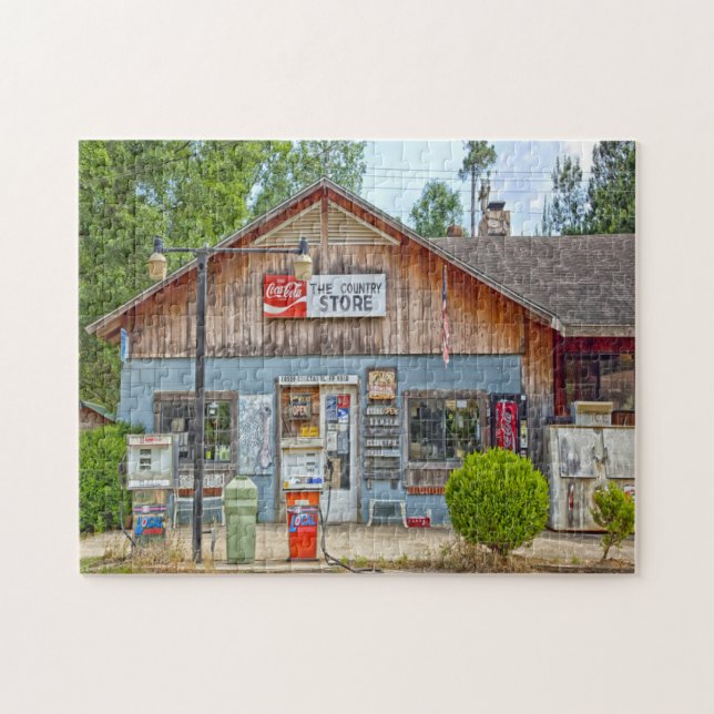 Choctaw Bluff general store Alabama. Pussel (Horisontell)