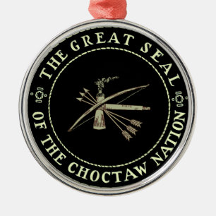CHOCTAW FÖRSEGLAR prydnaden Julgransprydnad Metall