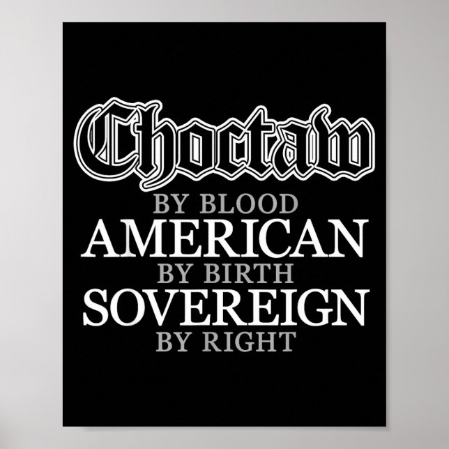 Choctaw indian  poster (Framsidan)