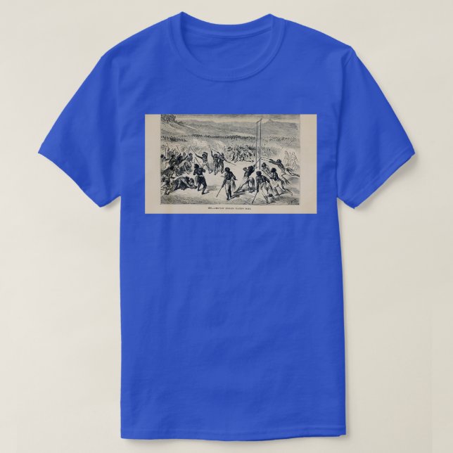 Choctaw indians spelar boll Lacrosse engrating on T Shirt (Design framsida)