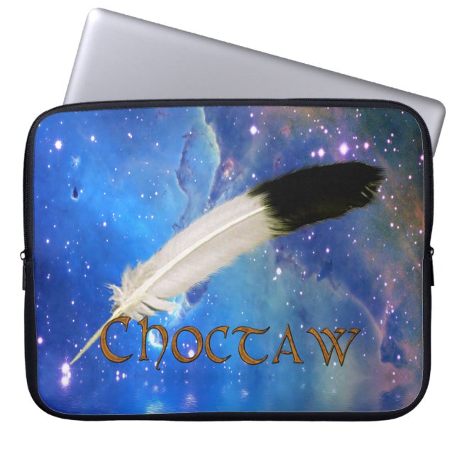CHOCTAW Nation & Feather Space Laptop sleeve (Framsidan)