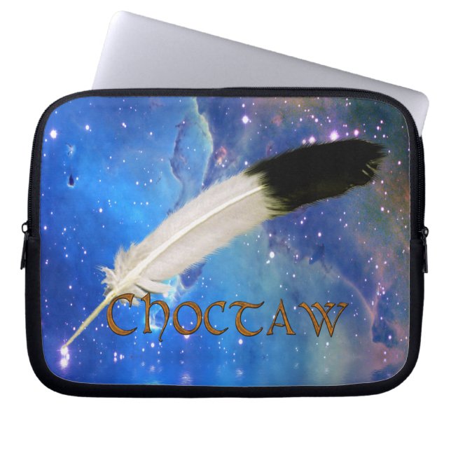 CHOCTAW Nation & Feather Space Laptop sleeve (Framsidan)