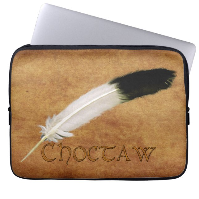 CHOCTAW Native American Feather Laptop sleeve (Framsidan)