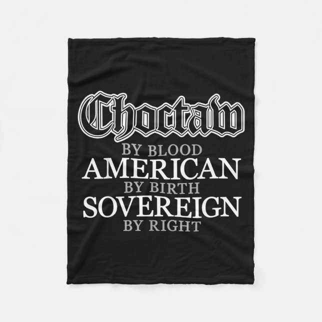 Choctaw Native American Indian  Fleecefilt (Framsidan)