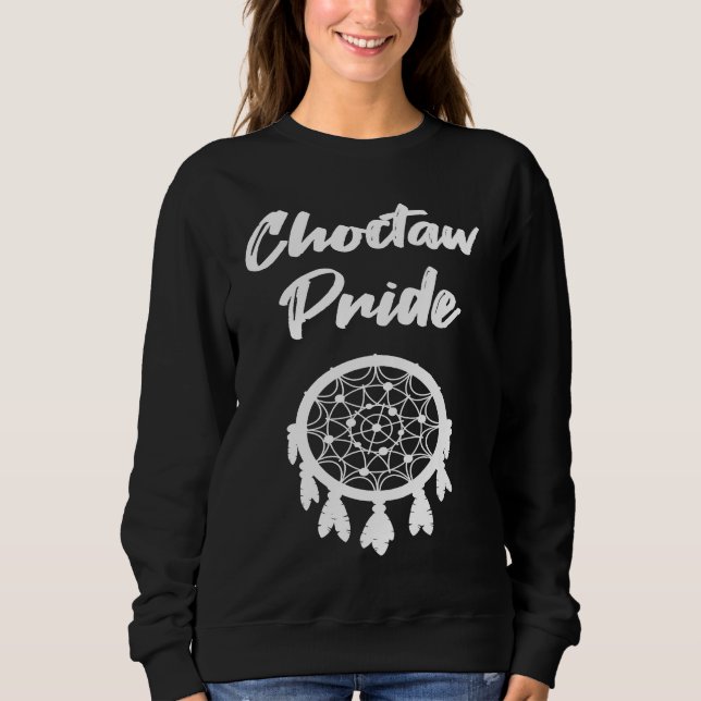 Choctaw Pride Native American dreamcatcher T Shirt (Framsida)
