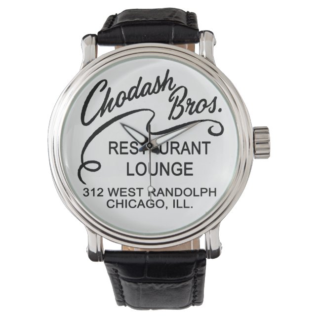 Chodash Bros. Restaurant, Chicago, Illinois Armbandsur (Framsida)