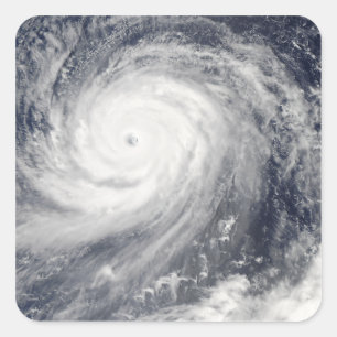 Choi-glåmiga väster för Typhoon av Marianaen Fyrkantigt Klistermärke