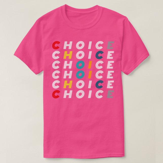Choice Crossword T Shirt (Design framsida)