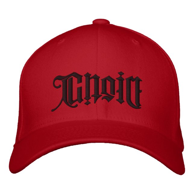 Choice/Destiny Ambigram Lid Broderad Keps (Framsida)
