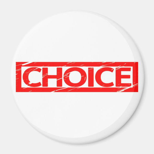 Choice Frimärke Magnet (Framsidan)