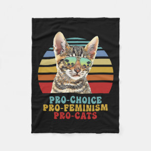Choice Pro Feminism Pro Katt Kvinnors Höger Femini Fleecefilt