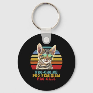 Choice Pro Feminism Pro Katt Kvinnors Höger Femini Nyckelring