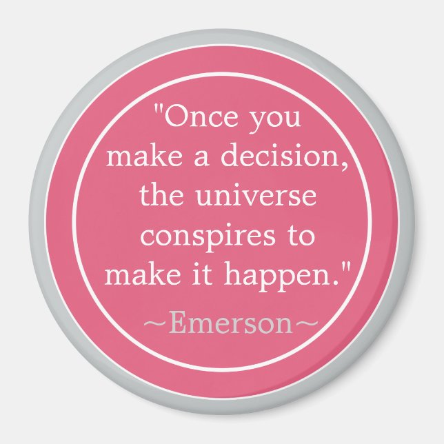 Choices Emerson Inspirational Quote Magnet (Framsidan)