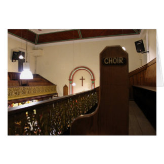 choir-bänk hälsningskort