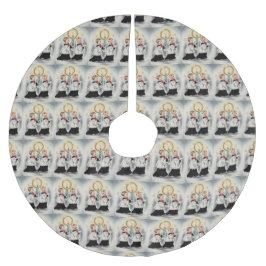 Choir Boys från 1950-talet Julgransmatta Borstad Polyester