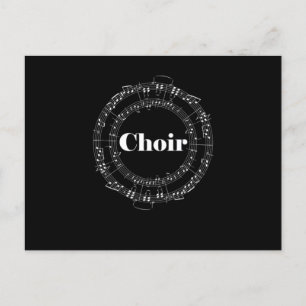 Choir Chorus Choral Music Conductor Notes Gift Vykort